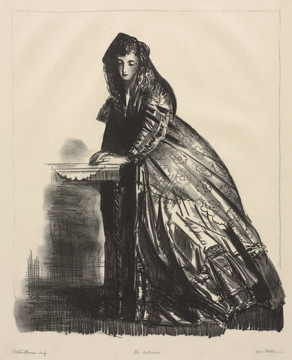 De actrice door George Bellows