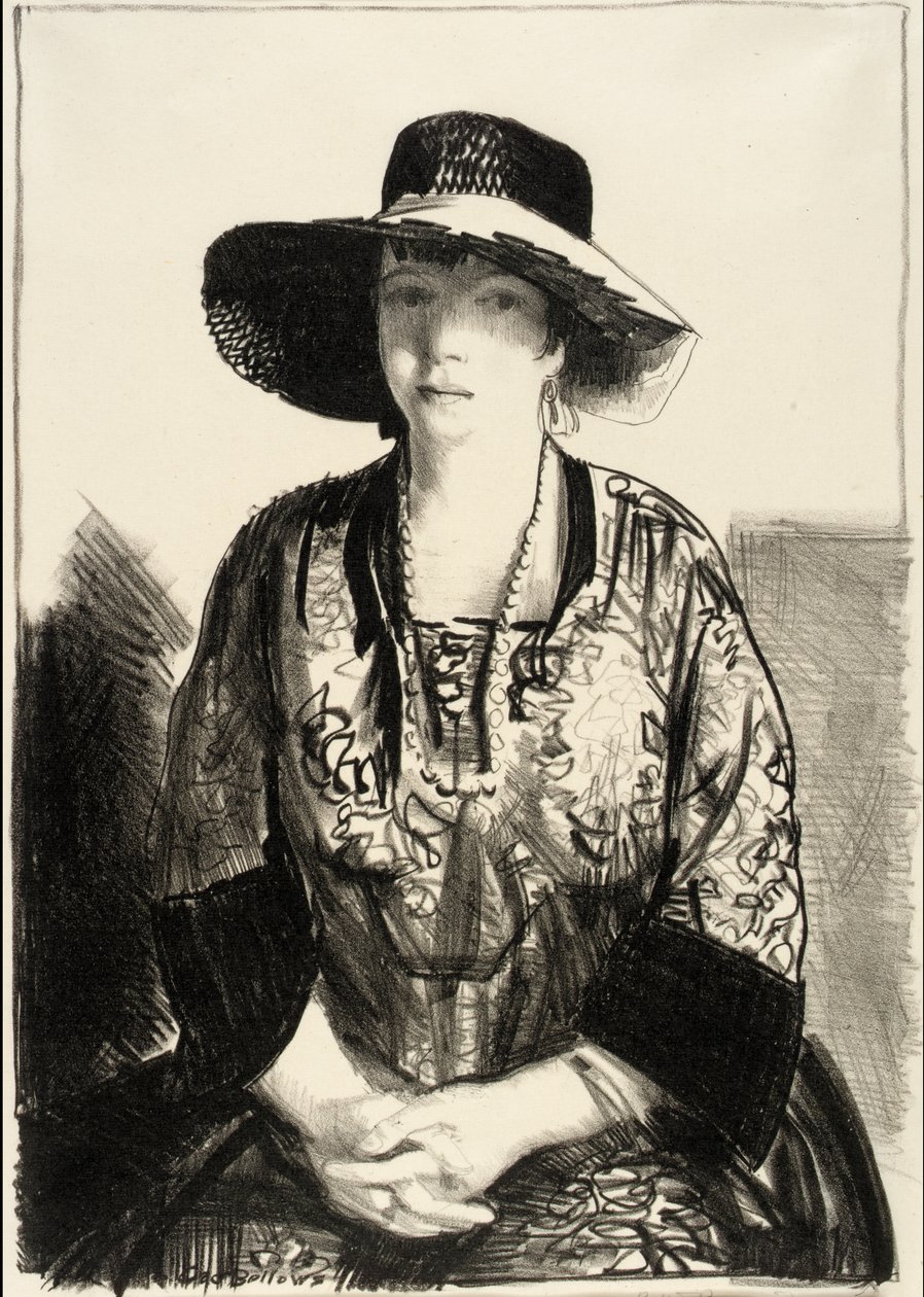 De Black Hat door George Bellows
