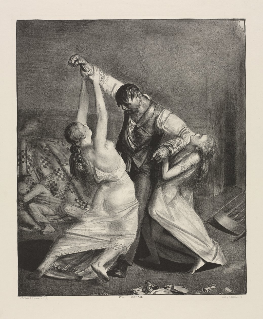 De dronkaard door George Bellows