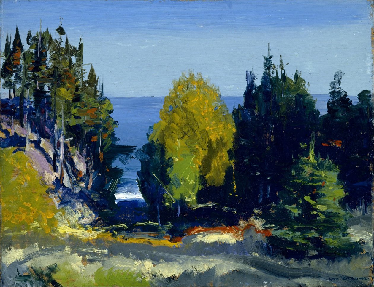 The Grove - Monhegan door George Bellows