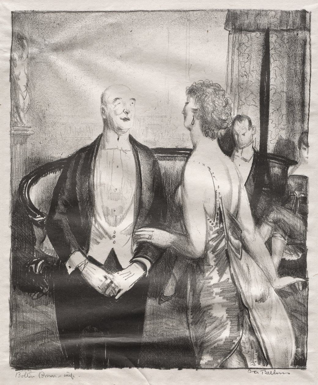 De saloncriticus door George Bellows