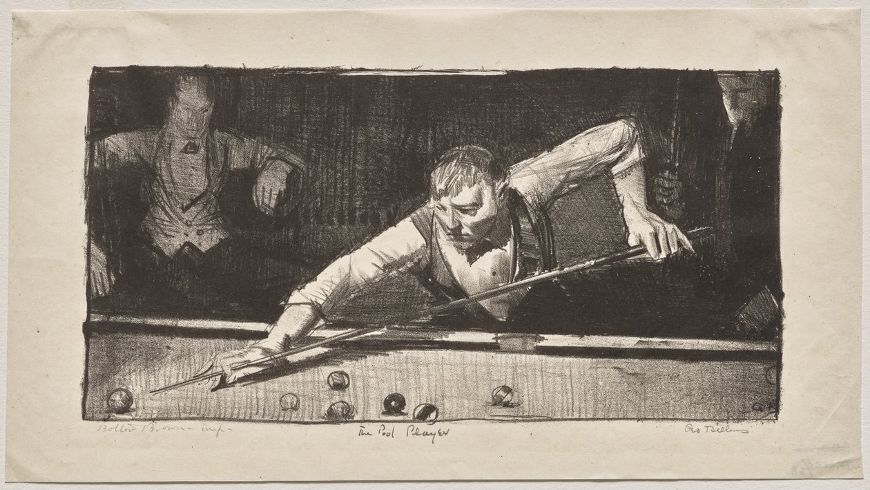 De poolspeler door George Bellows