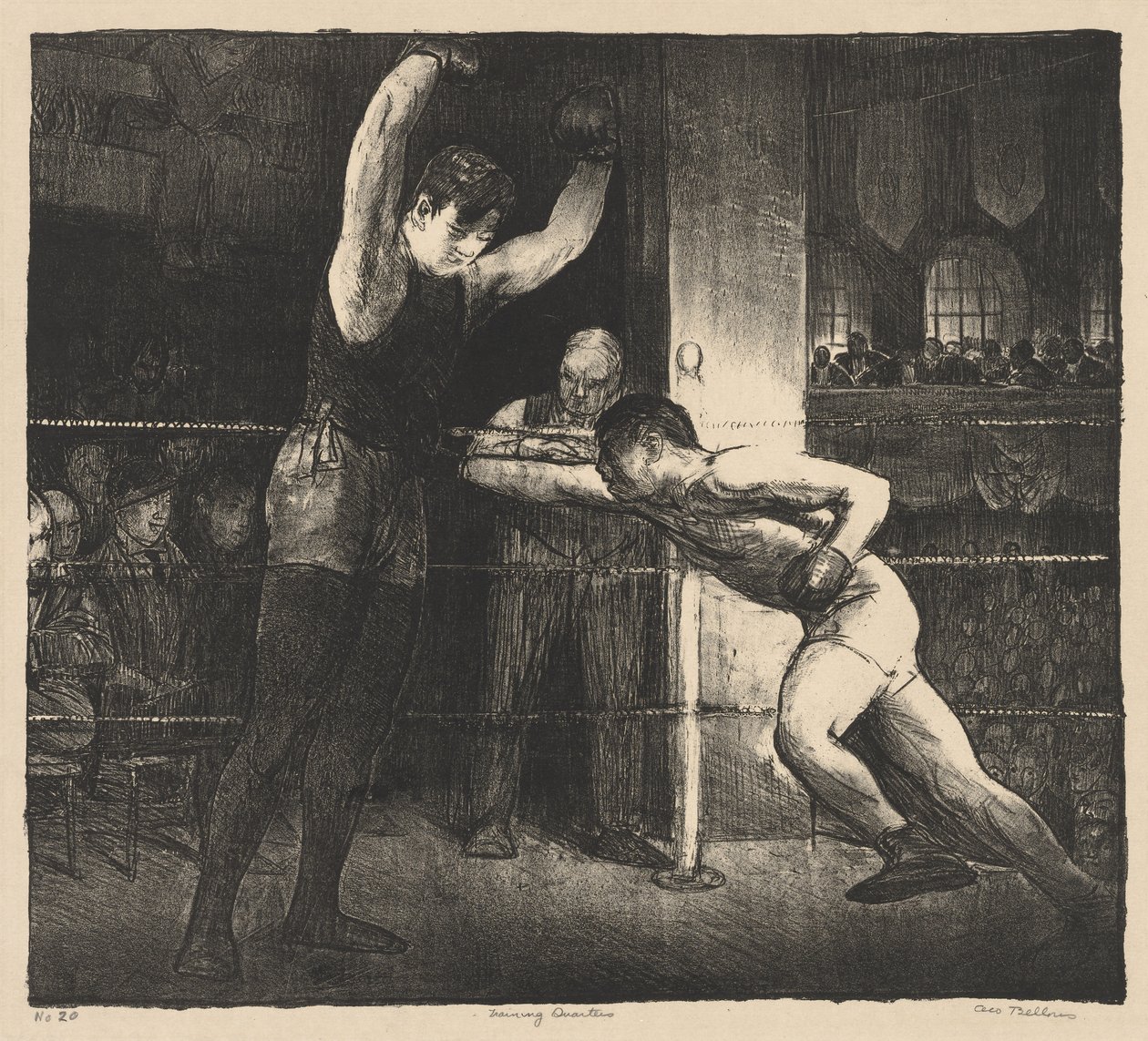 Trainingsruimtes door George Bellows