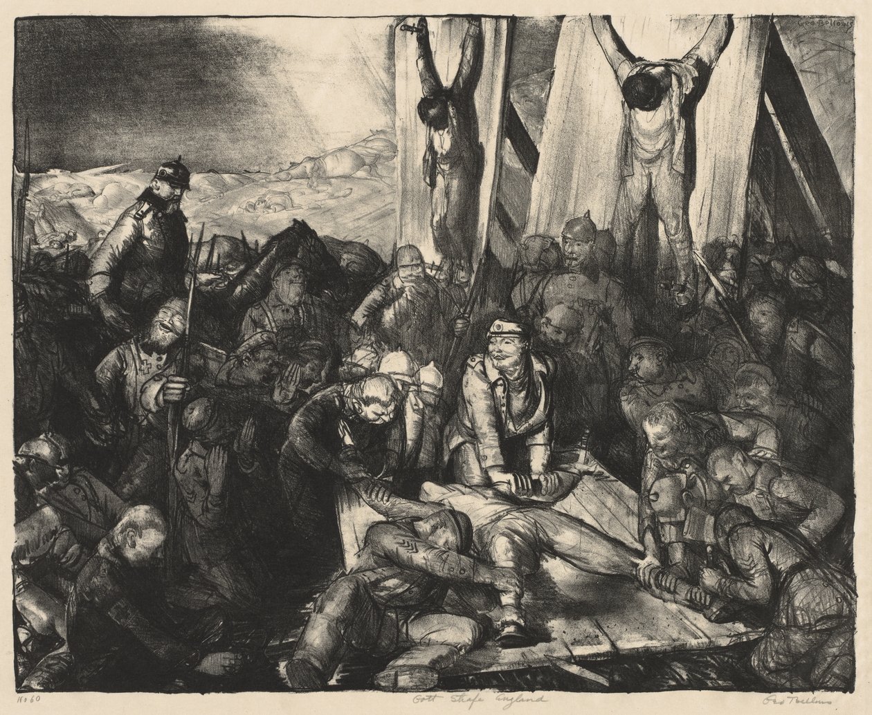 War Series:  Gods straf, Engeland door George Bellows