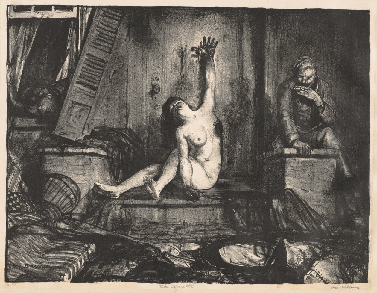 Oorlogsserie: De sigaret door George Bellows