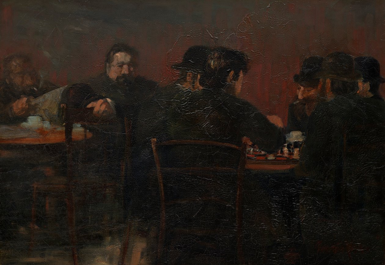 Schaakspelers door George Benjamin Luks