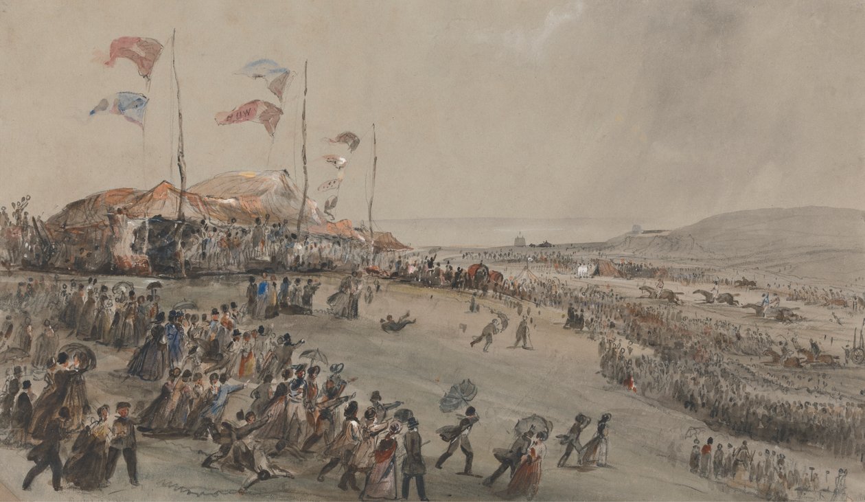 Hastings Races door George Bryant Campion