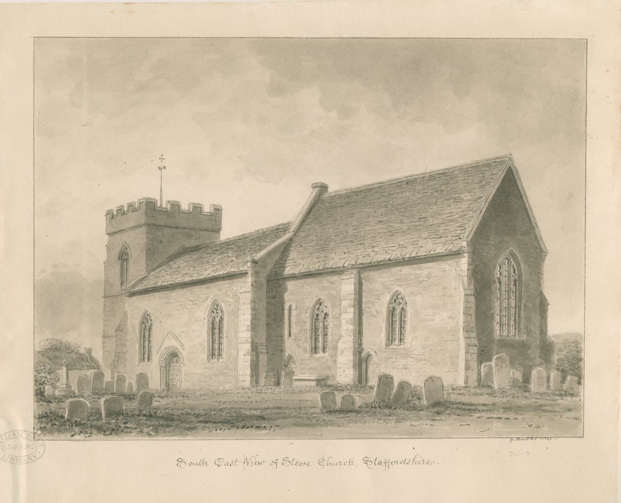 Stowe Kerk door George Buckler