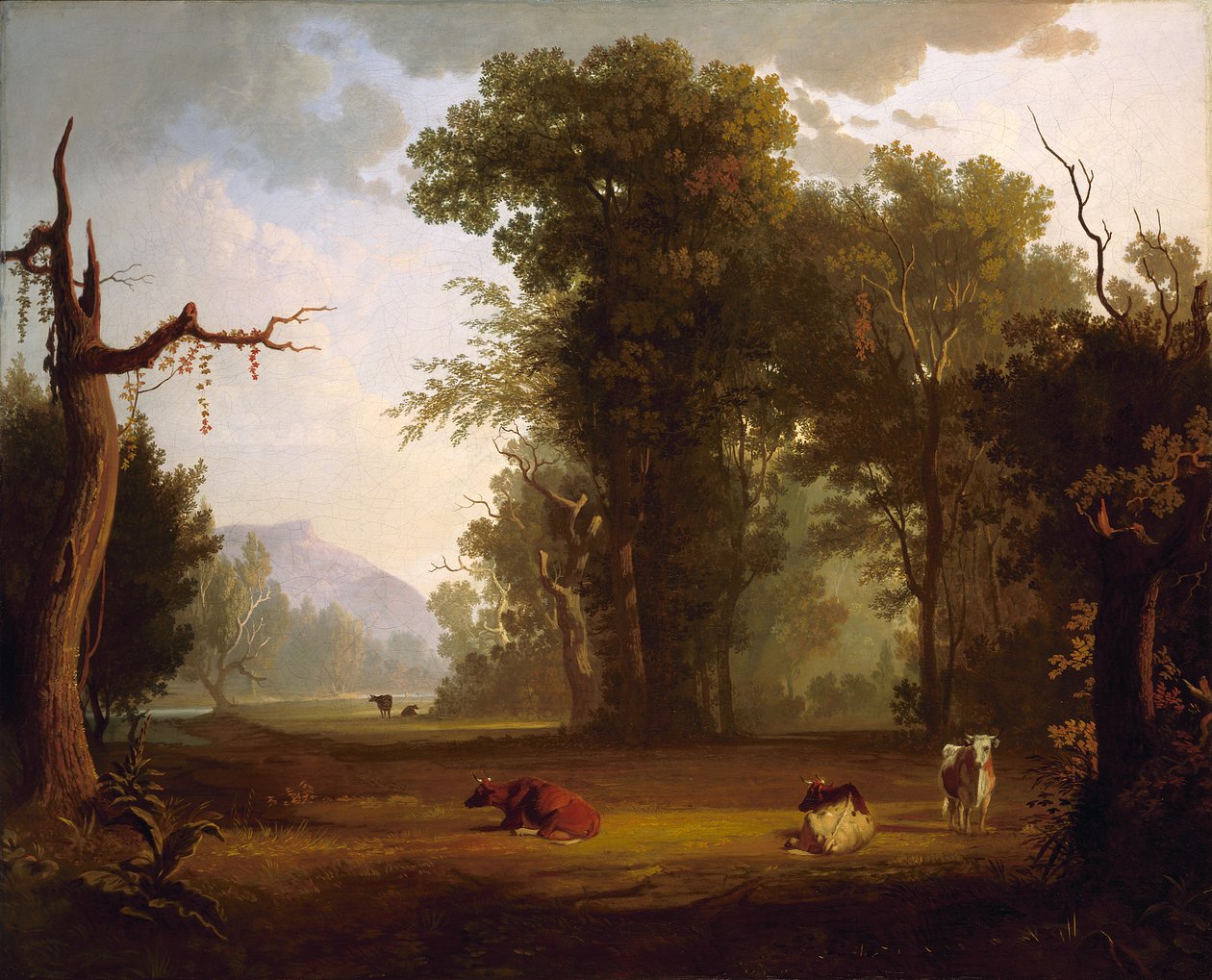 Landschap met vee door George Caleb Bingham