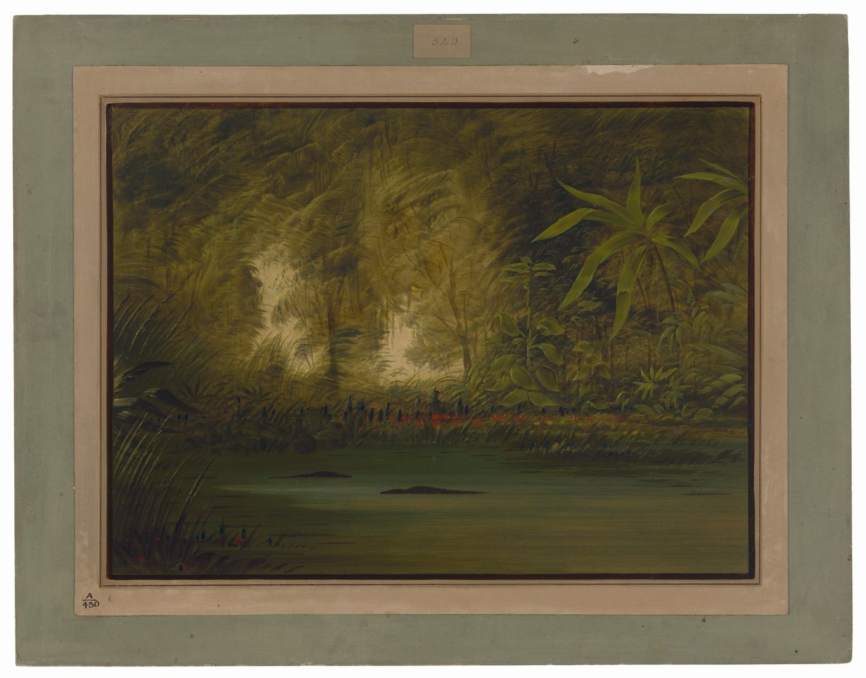 Een lagune in het bovenste Amazonegebied door George Catlin