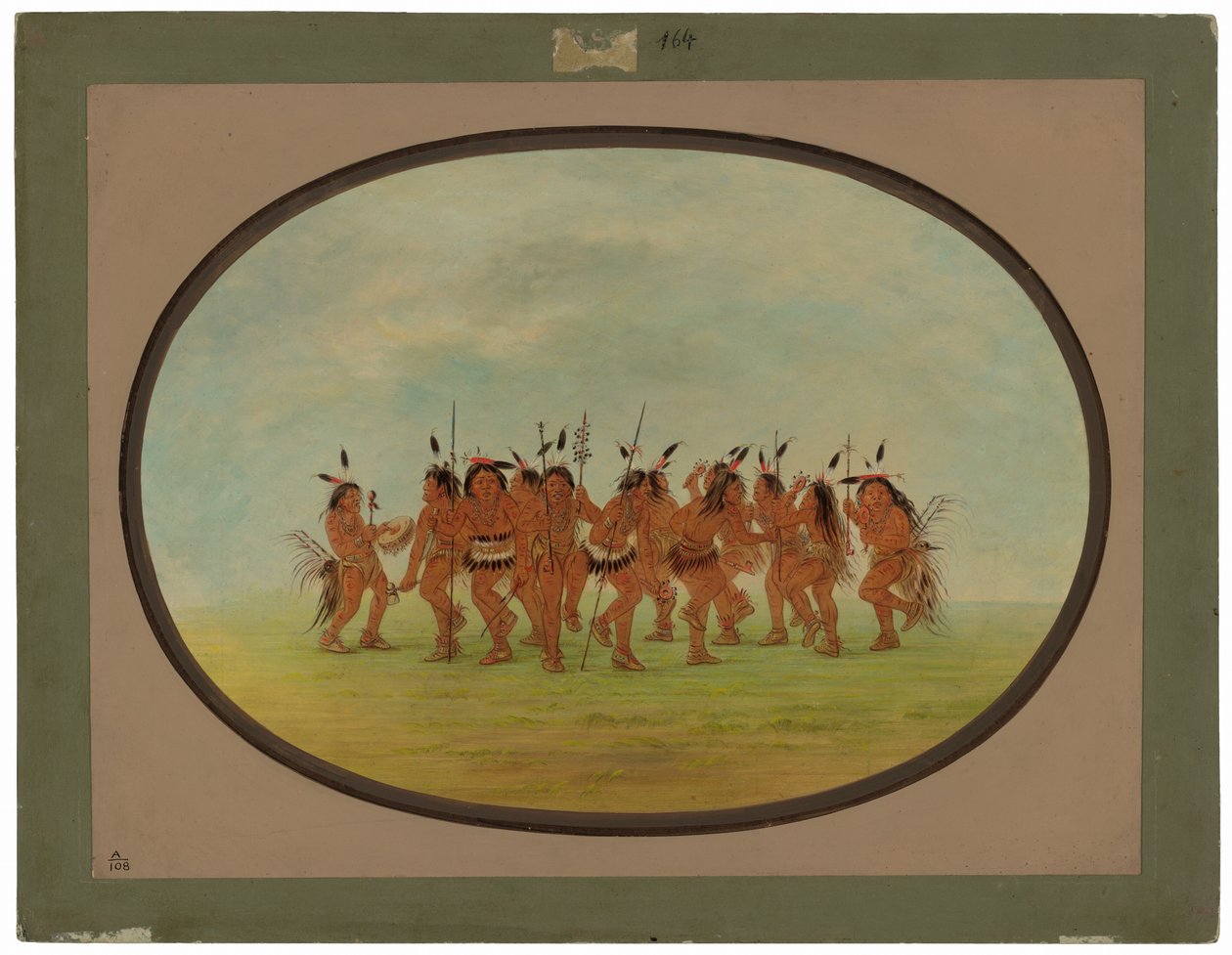 Amusante dans - Sioux door George Catlin