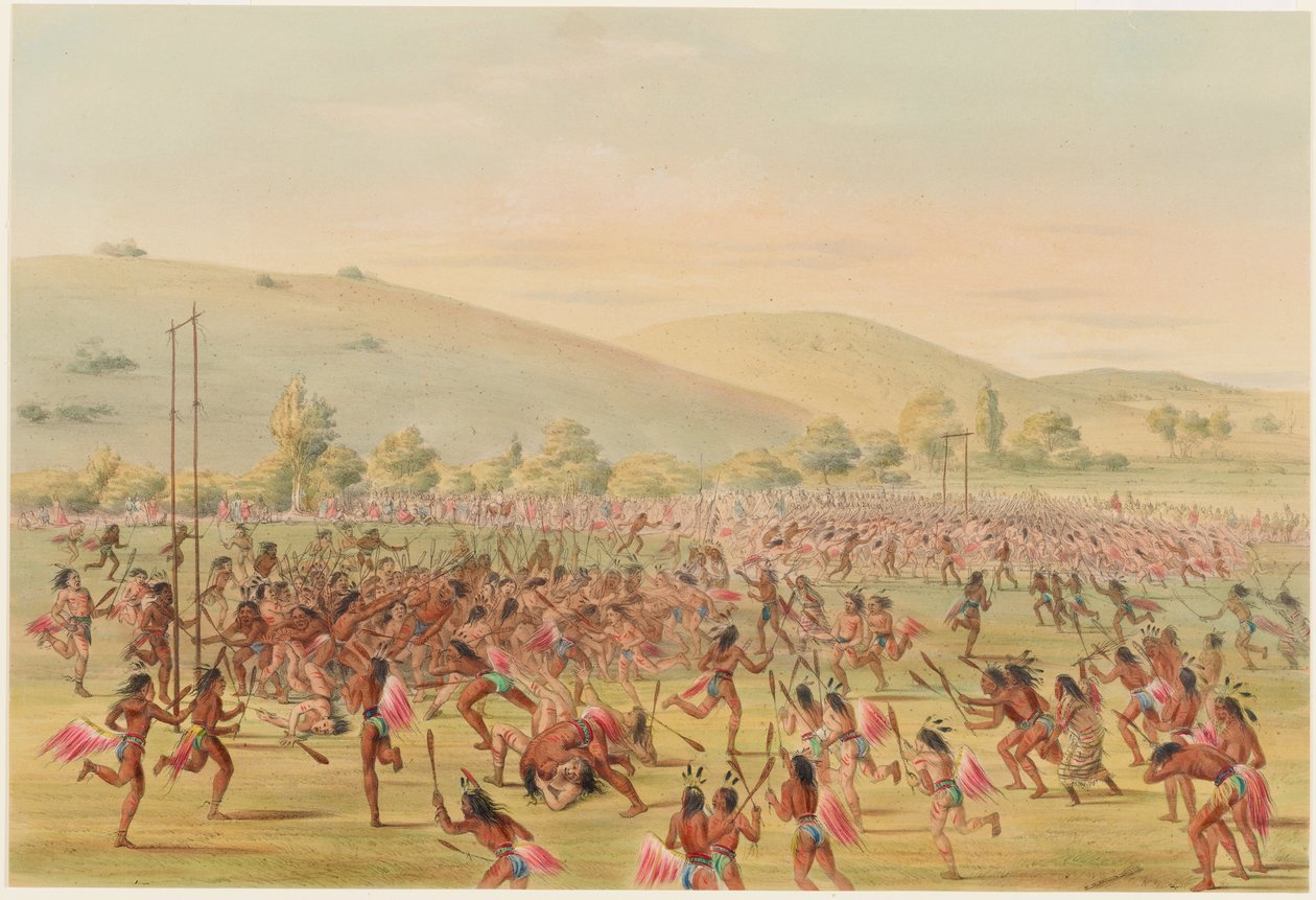 Balspel door George Catlin