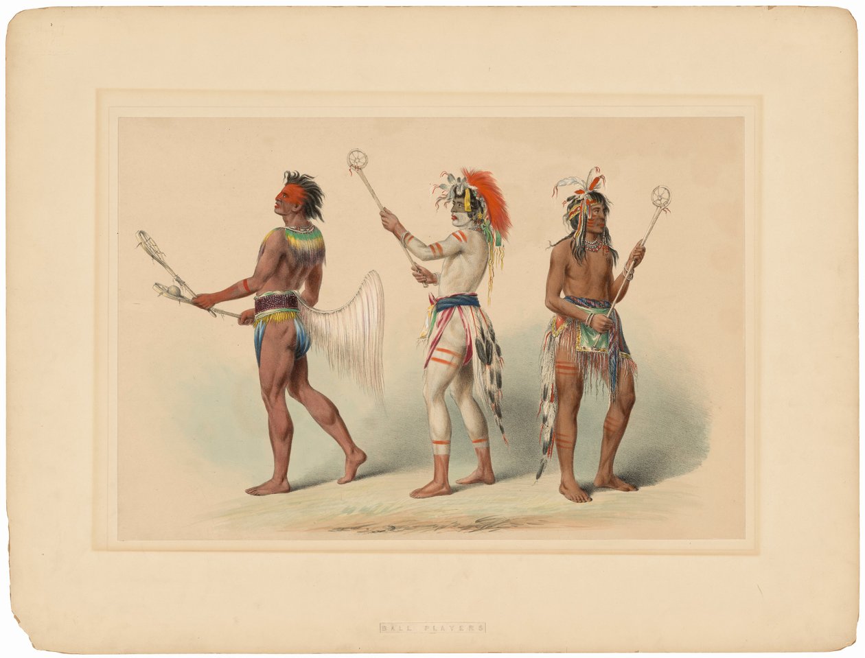 Balspelers door George Catlin