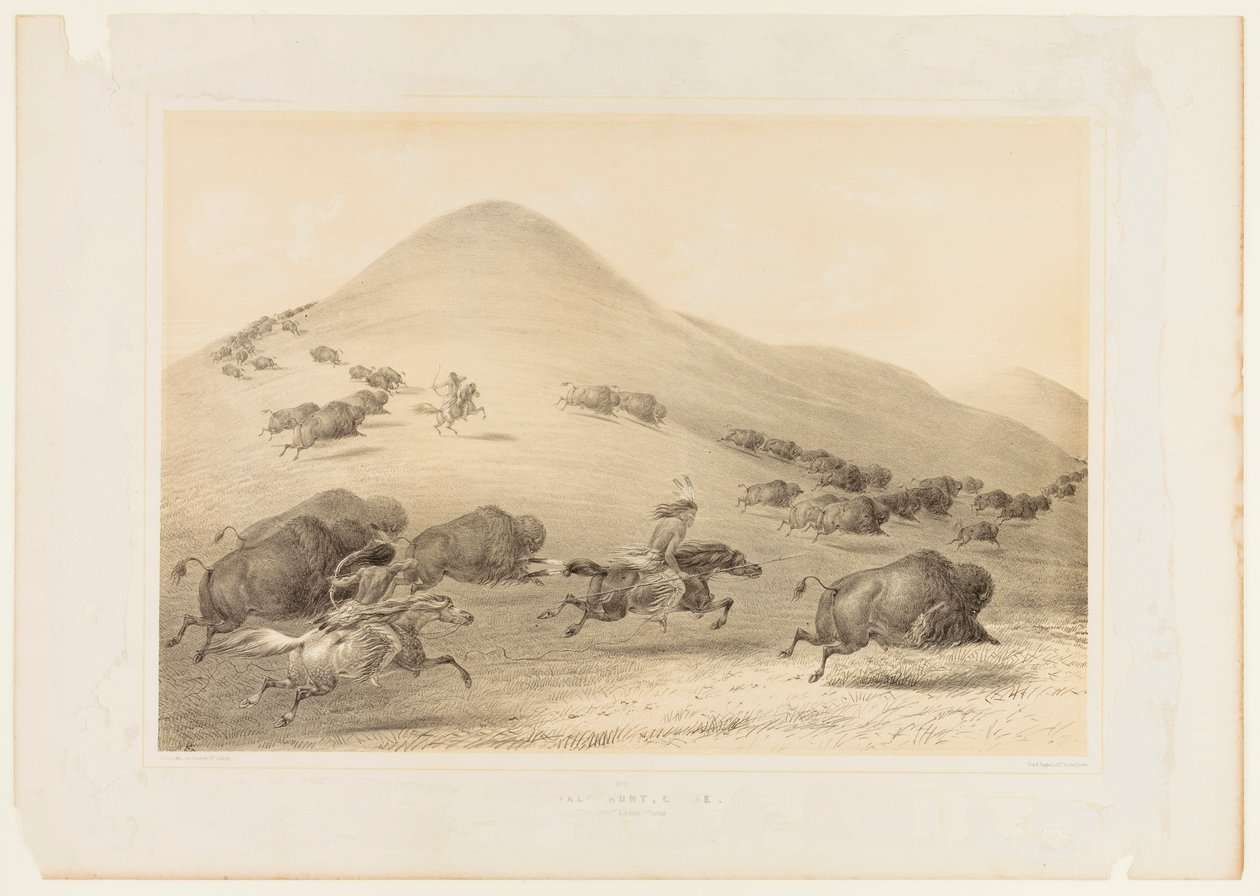 Buffeljacht, jacht nr. 6 door George Catlin