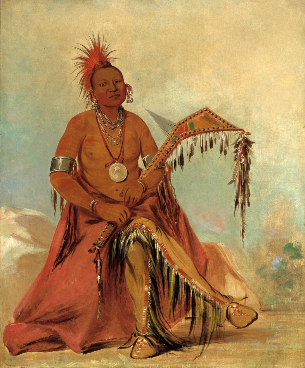 Cler-mónt, eerste stamhoofd door George Catlin