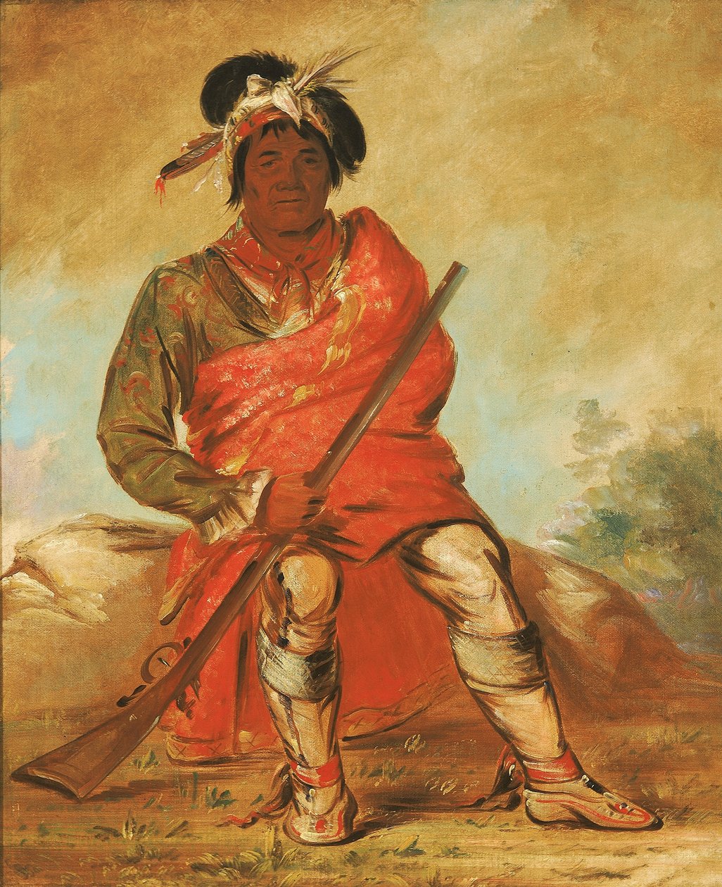 Eteh-ée-fix-e-co, Hert zonder hart, een opperhoofd door George Catlin