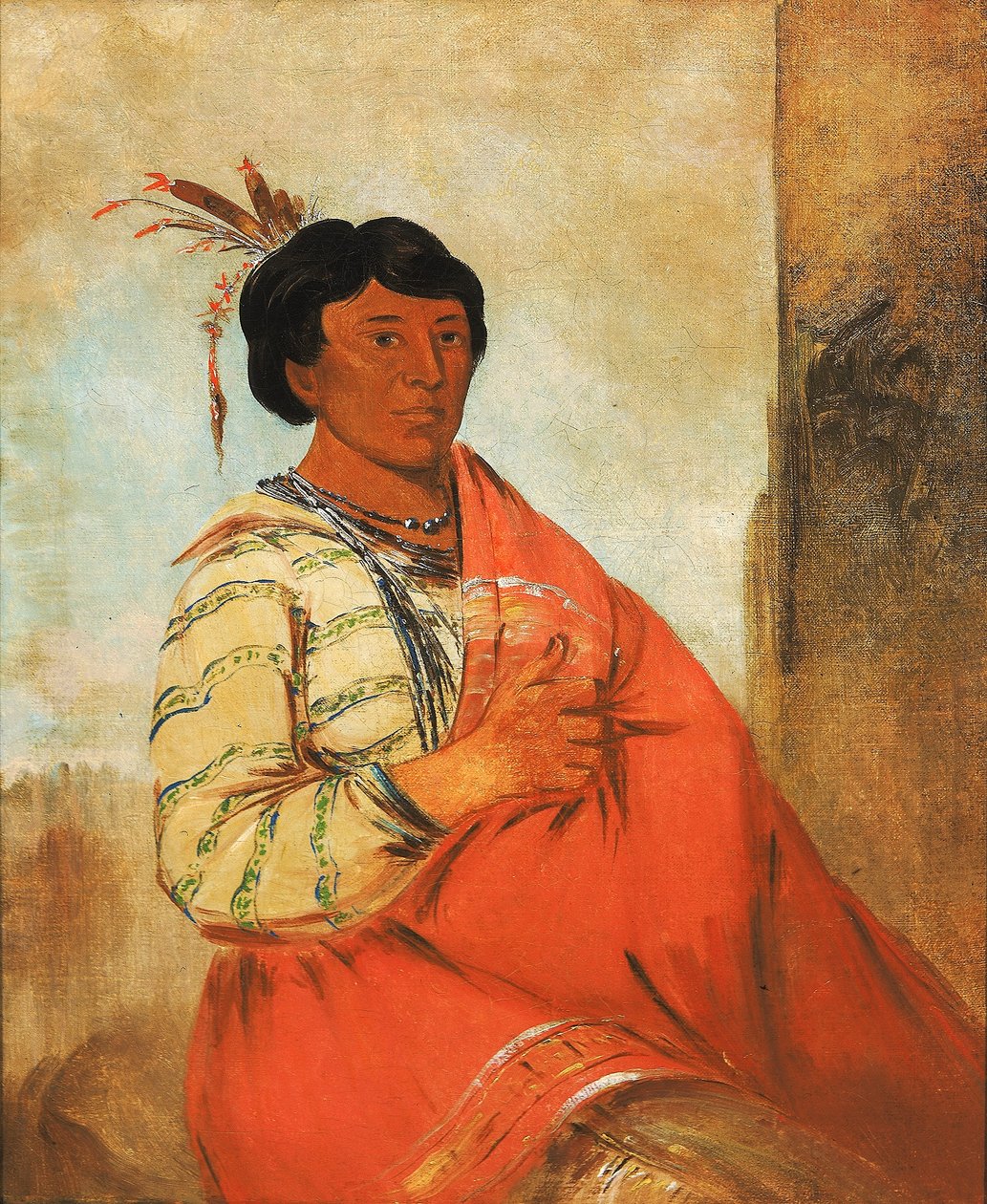 Gaw-záw-que-dung, Hij die hallo zegt door George Catlin
