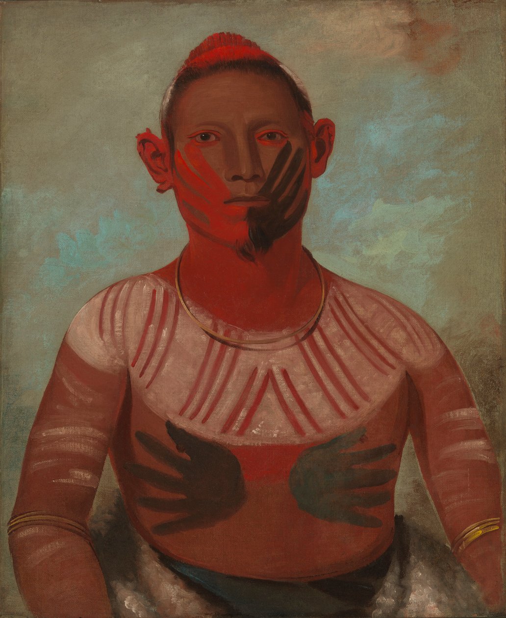 I-o-wáy, een van de belangrijkste krijgers van Zwarte Havik door George Catlin