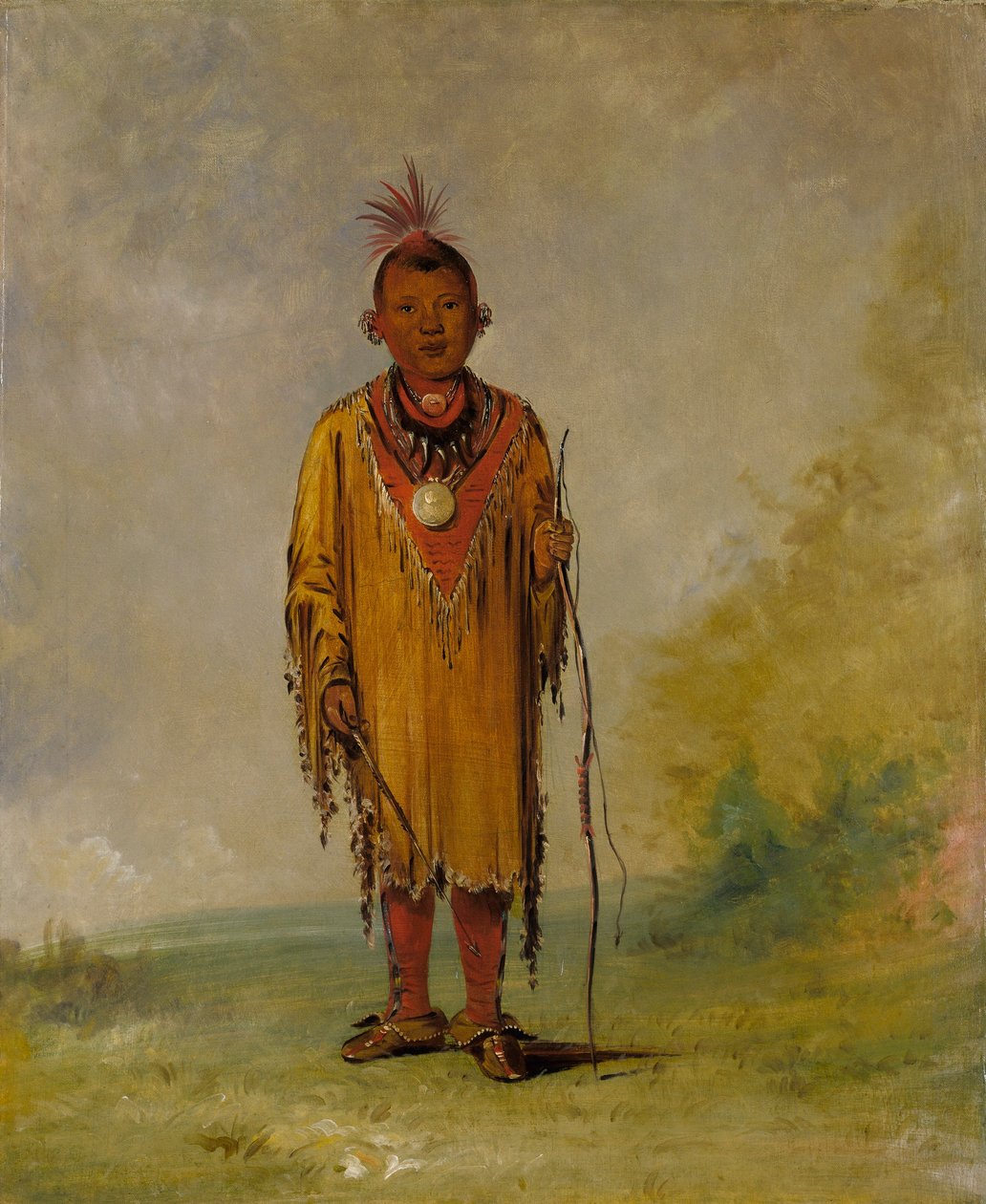 Me-sóu-wahk, Hertenhaar, Favoriete Zoon van Kee-o-kúk door George Catlin