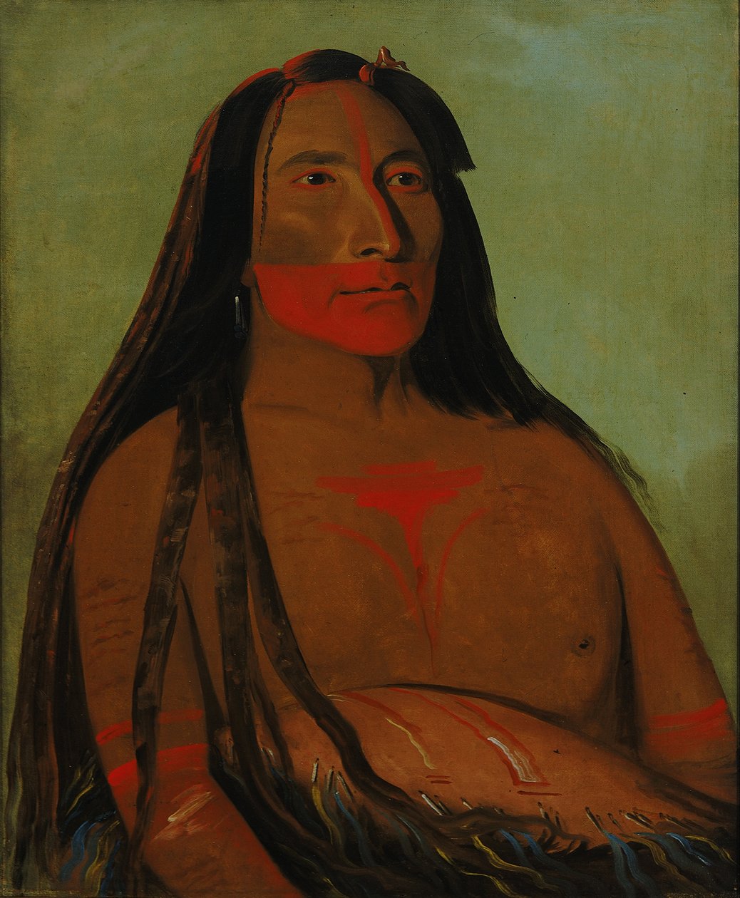 Máh-to-tóh-pa, Vier Beren, Tweede Hoofd in Rouw door George Catlin