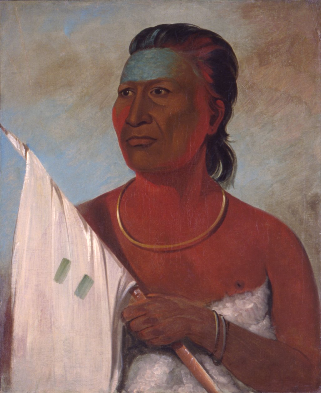 Náh-pope, Soep, adviseur van Zwarte Havik door George Catlin