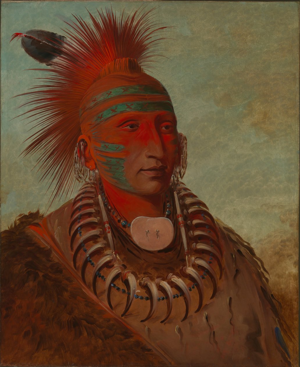 No-ho-mun-ya, iemand die geen aandacht schenkt door George Catlin