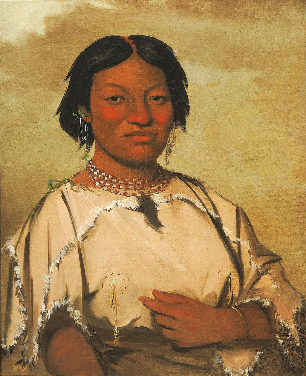 Oó-je-en-á-he-a, Vrouw die in een berenhol woont door George Catlin