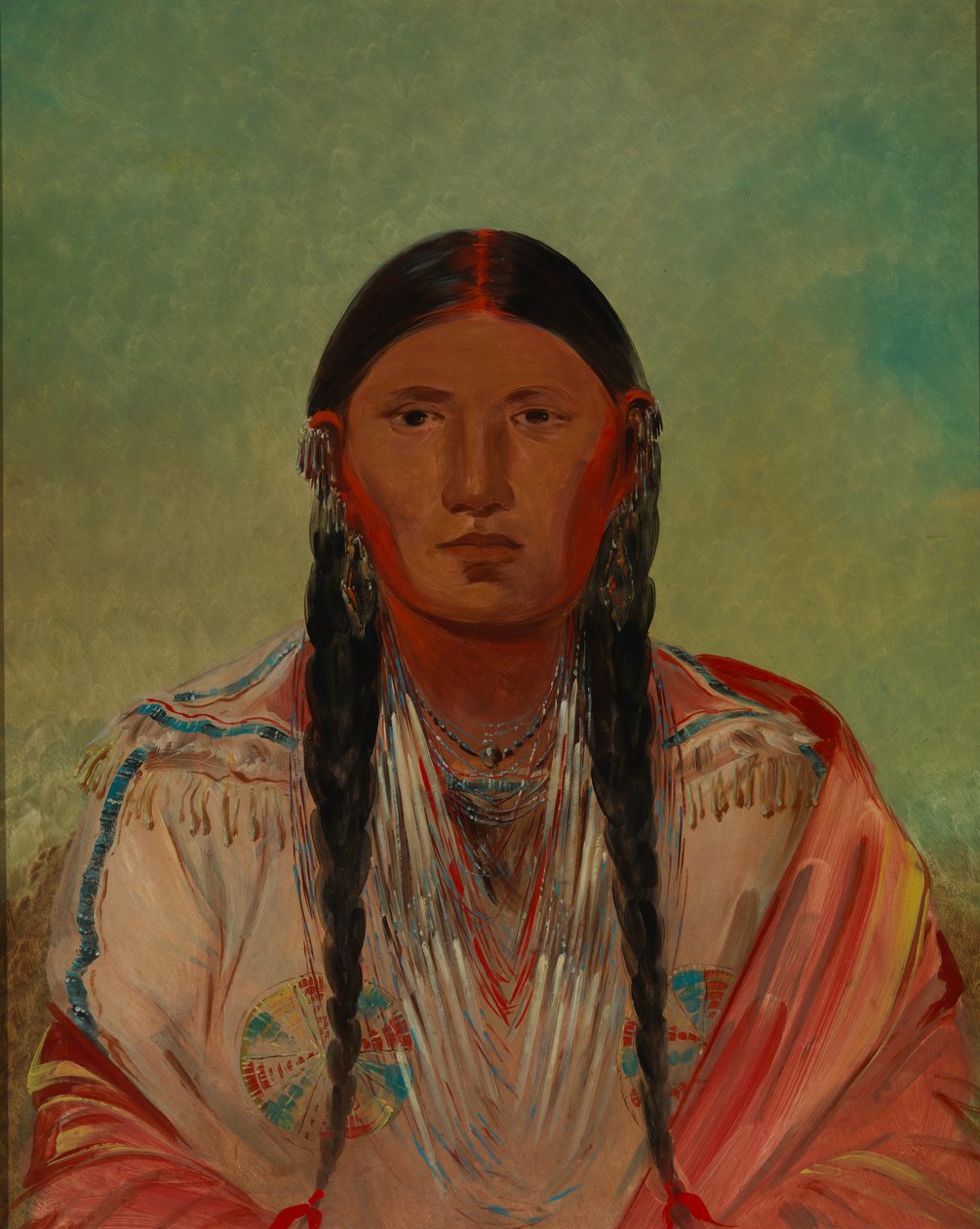 Ru-ton-wee-me, duif op de vleugel door George Catlin