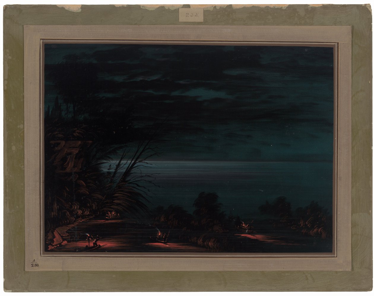 Zalm Speervissen - Ottowas door George Catlin
