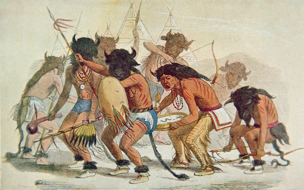 Sioux buffeldans door George Catlin