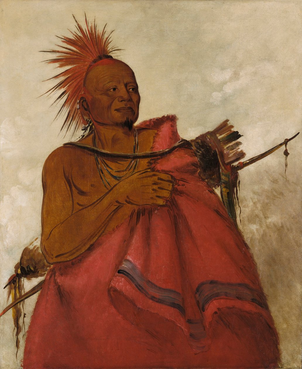 Tcha-tó-ga, Mad Buffalo, moordenaar van twee witte mannen door George Catlin