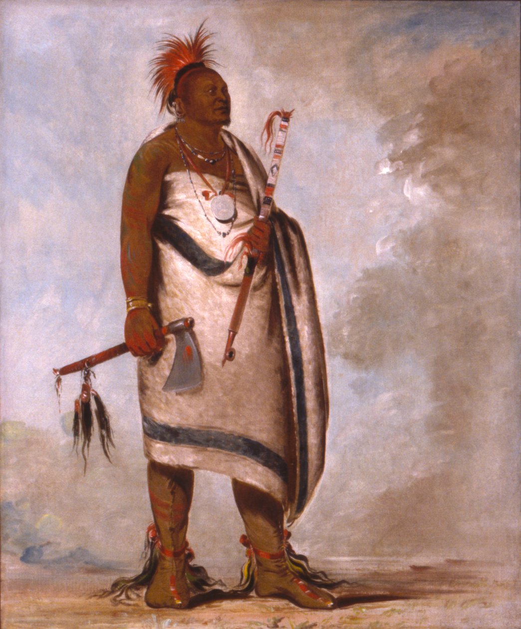Tchong-tas-sáb-bee, Zwarte Hond, Tweede Opperhoofd door George Catlin
