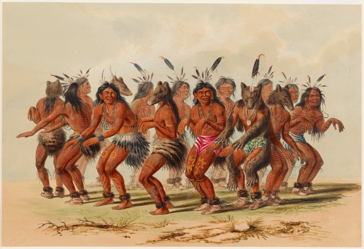 De berendans door George Catlin