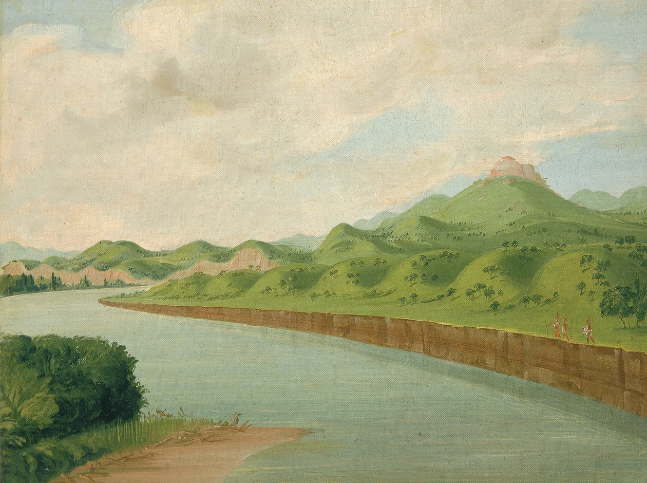 De Toren, 1100 mijl boven St. Louis, 1832 door George Catlin