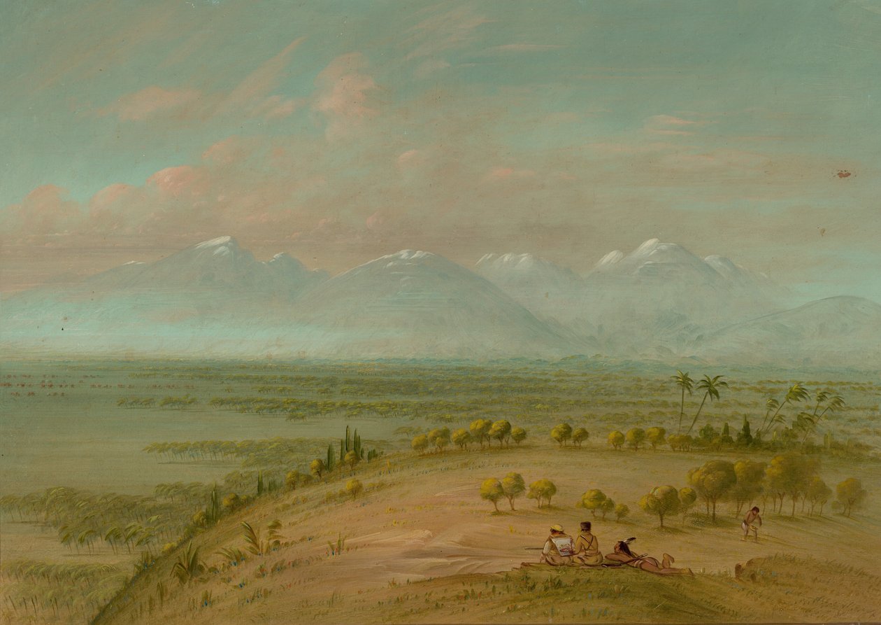 Uitzicht op de Pampa del Sacramento door George Catlin