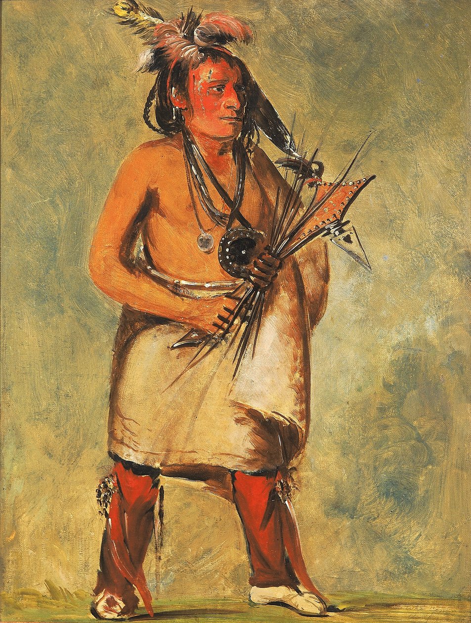 Wa-kon-chásh-kaw, Hij Die Komt Op De Donder door George Catlin