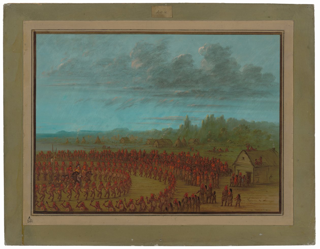 Oorlogs Dans van de Saukies door George Catlin