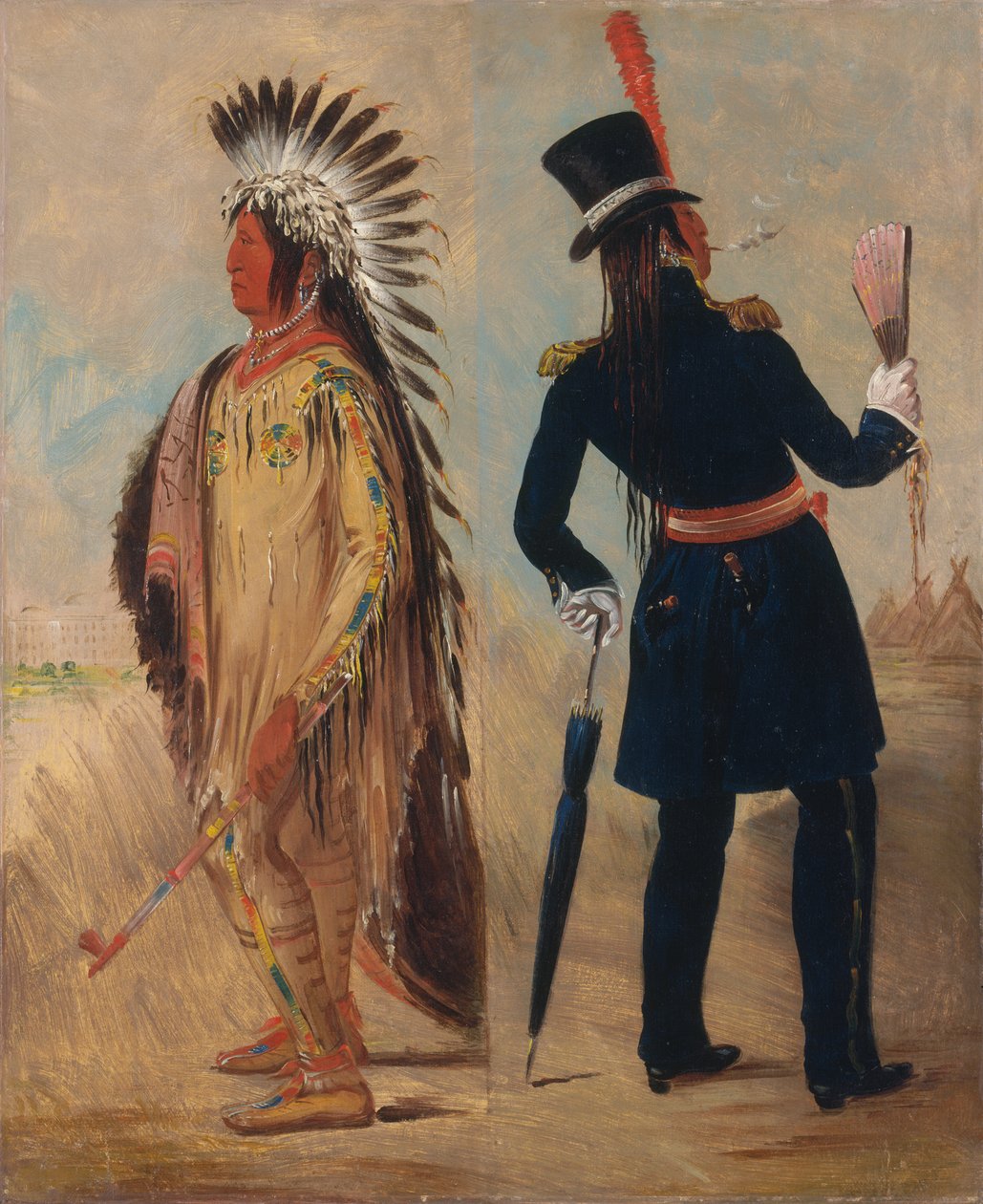 Wi-jún-jon, Duivelsei Hoofd Het Licht Gaand Naar en Terugkerend Van Washington door George Catlin