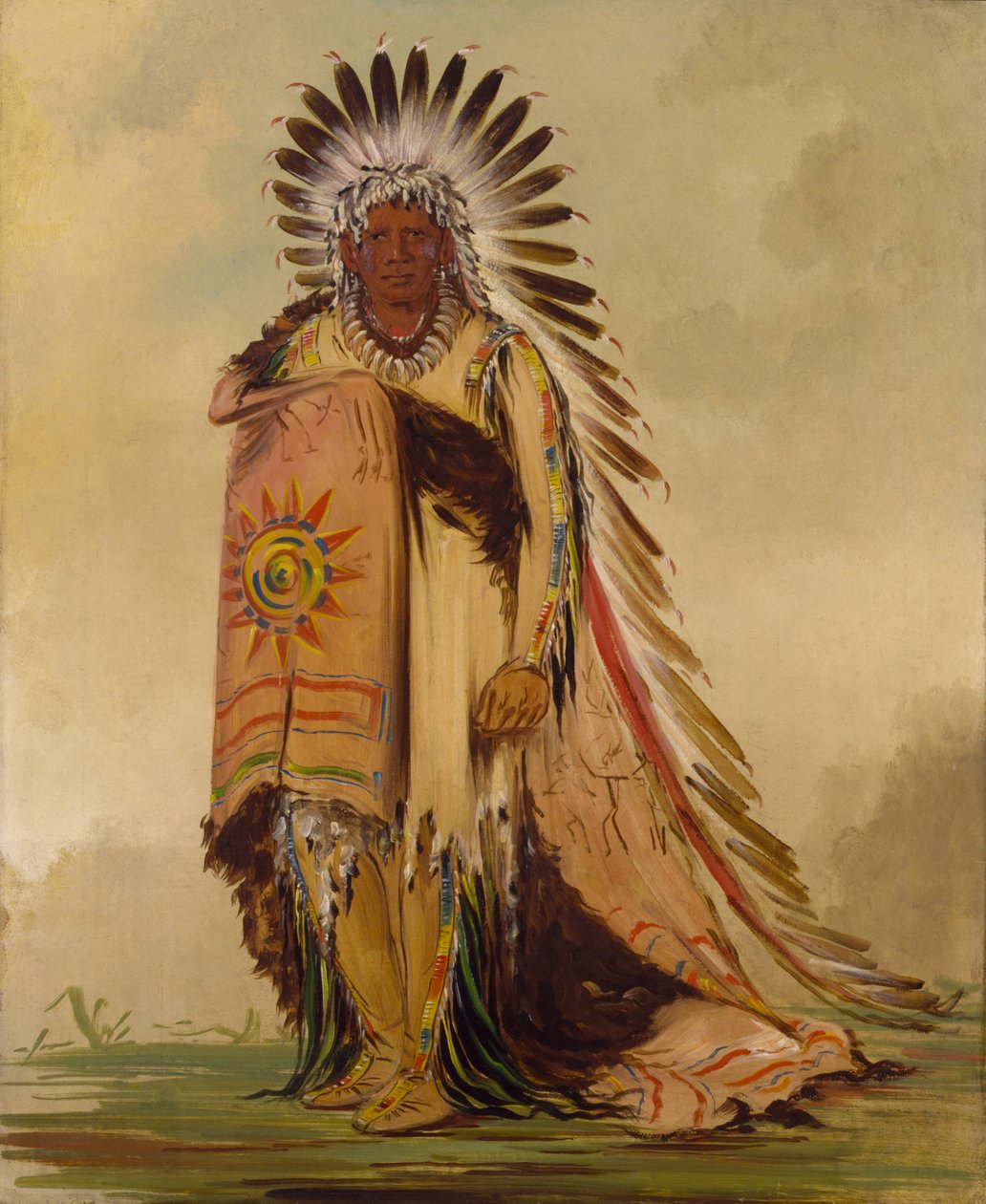 Wán-ee-ton, stamhoofd door George Catlin