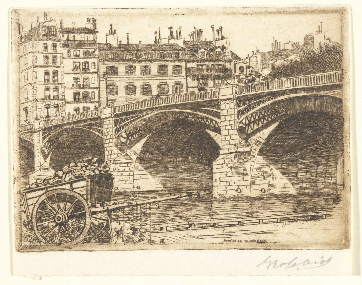 Pont de la Tournelle door George Charles Aid