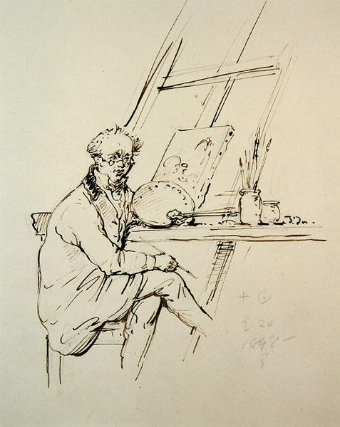 Zelfportret door George Chinnery