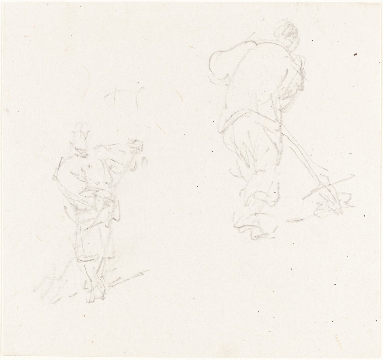 Twee Chinese arbeiders door George Chinnery