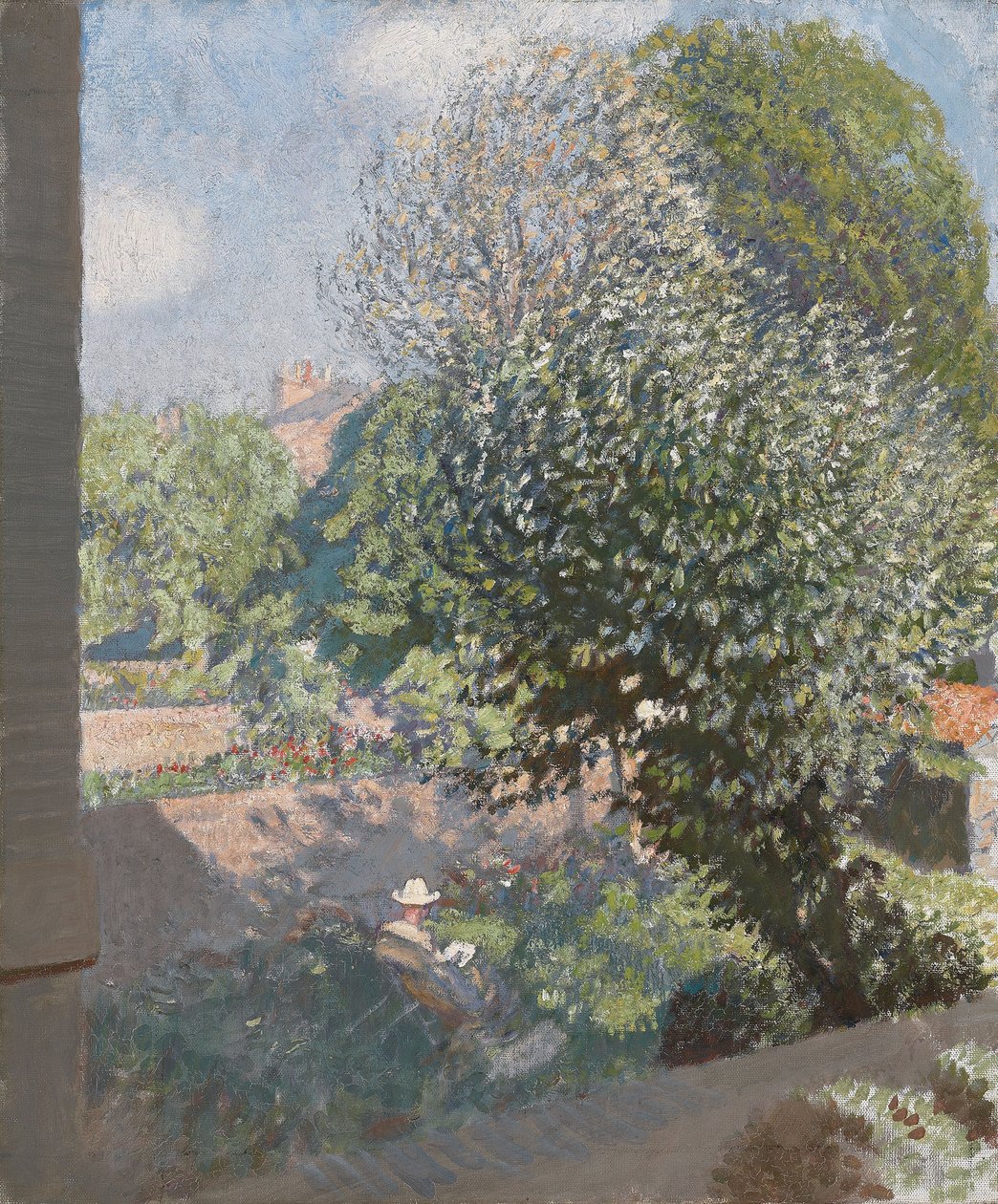 Een Schaduwrijke Hoek door George Clausen