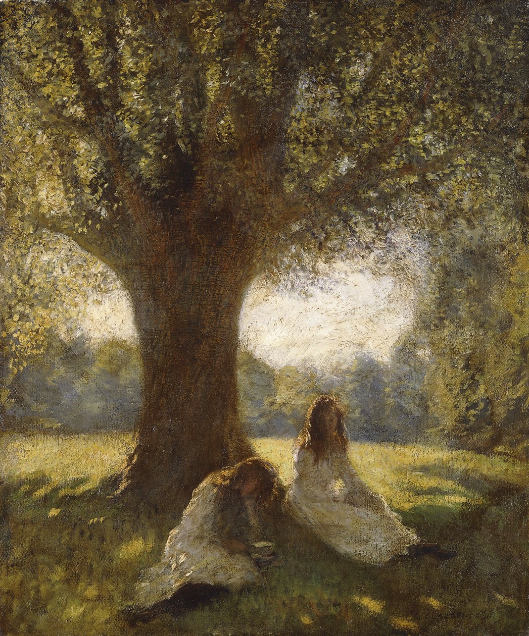 Een Schaduwrijke Plek door George Clausen