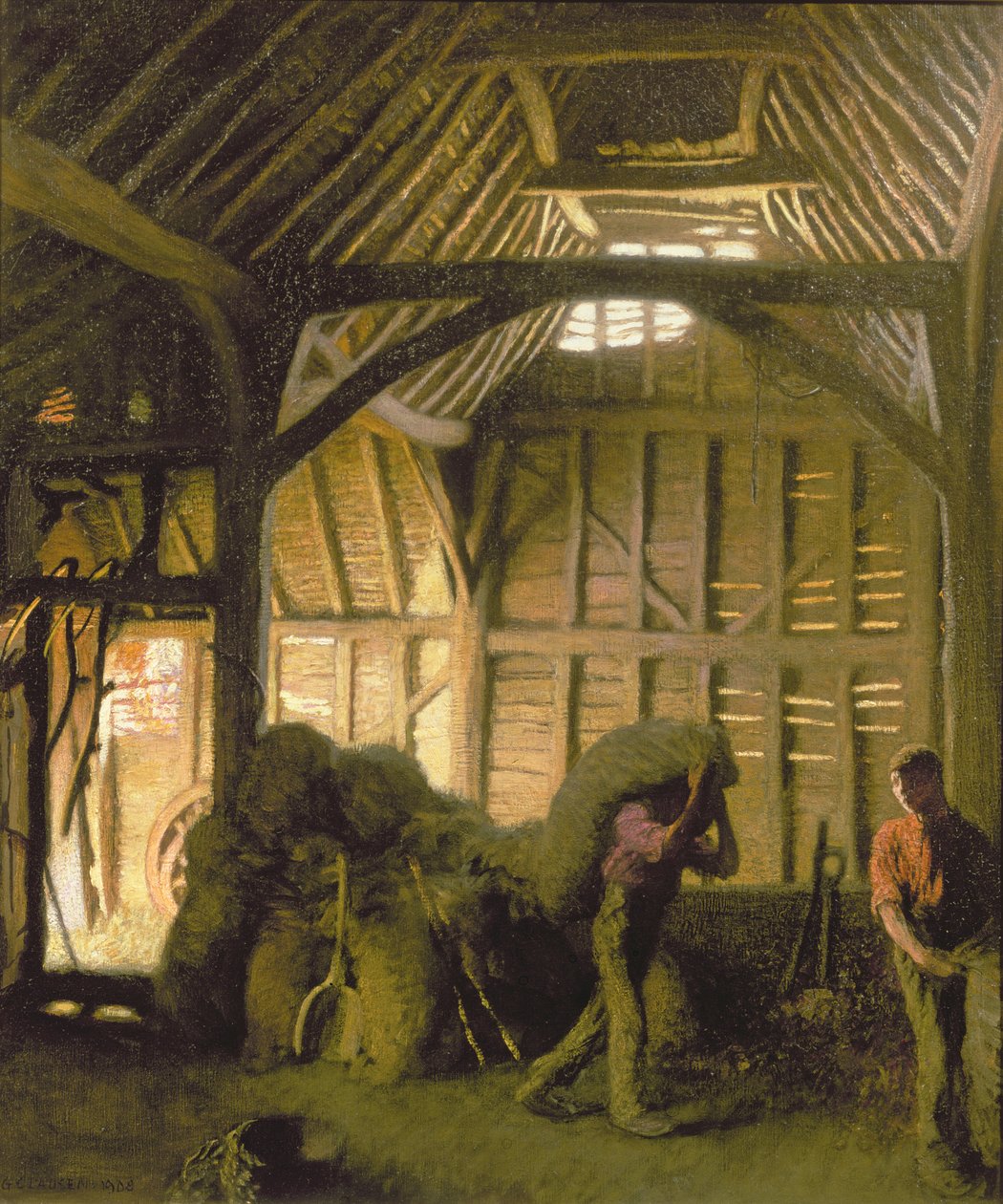 Een Oude Schuur door George Clausen