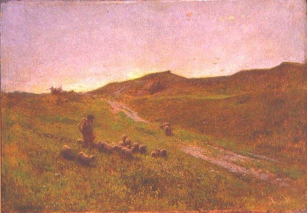 Avond op de heide door George Clausen