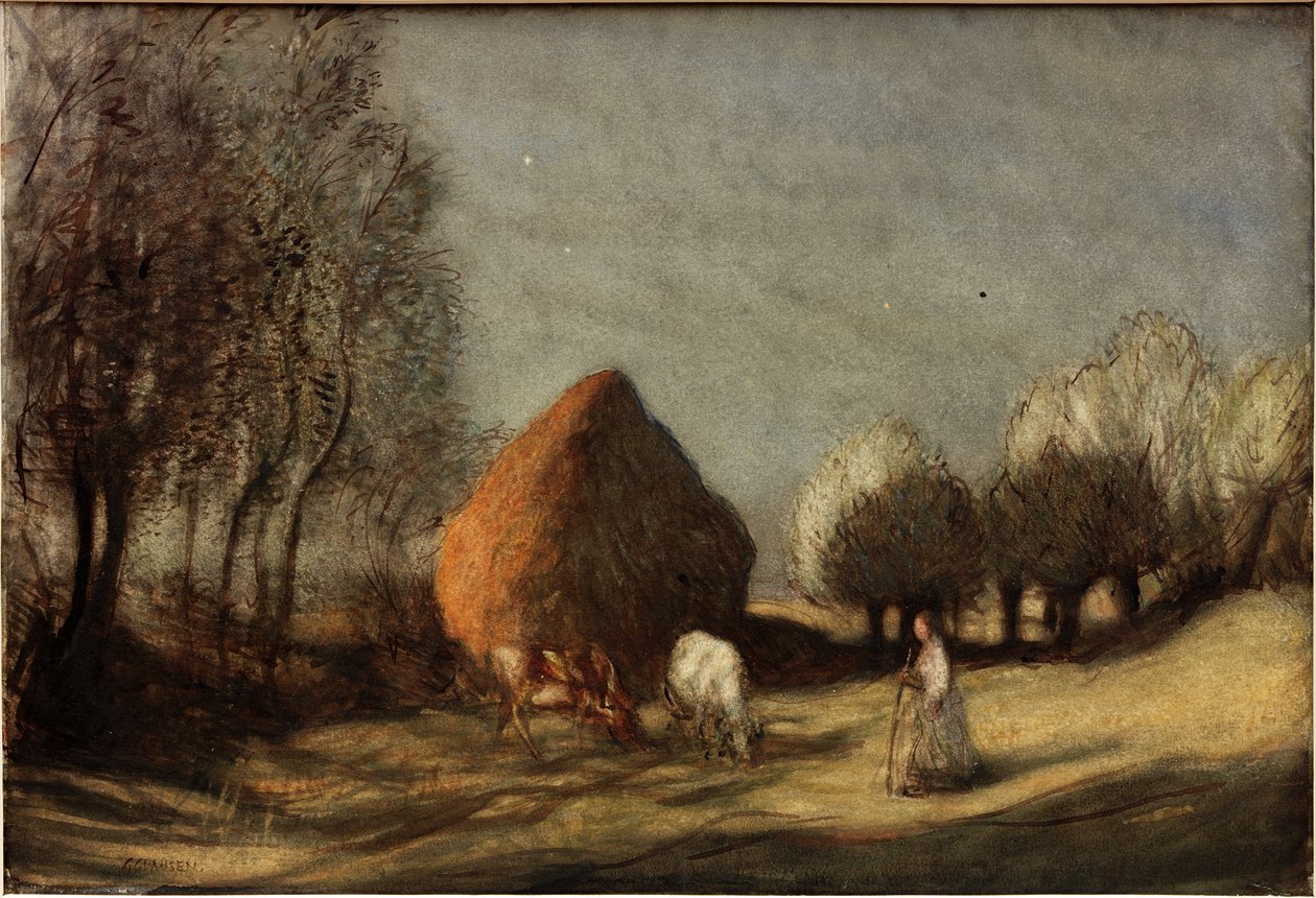 Hooiveld, Widdington, rond 1893 door George Clausen
