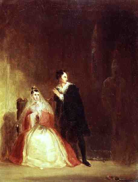 Hamlet en Gertrude met de Geest, Act III Scene 4 uit 