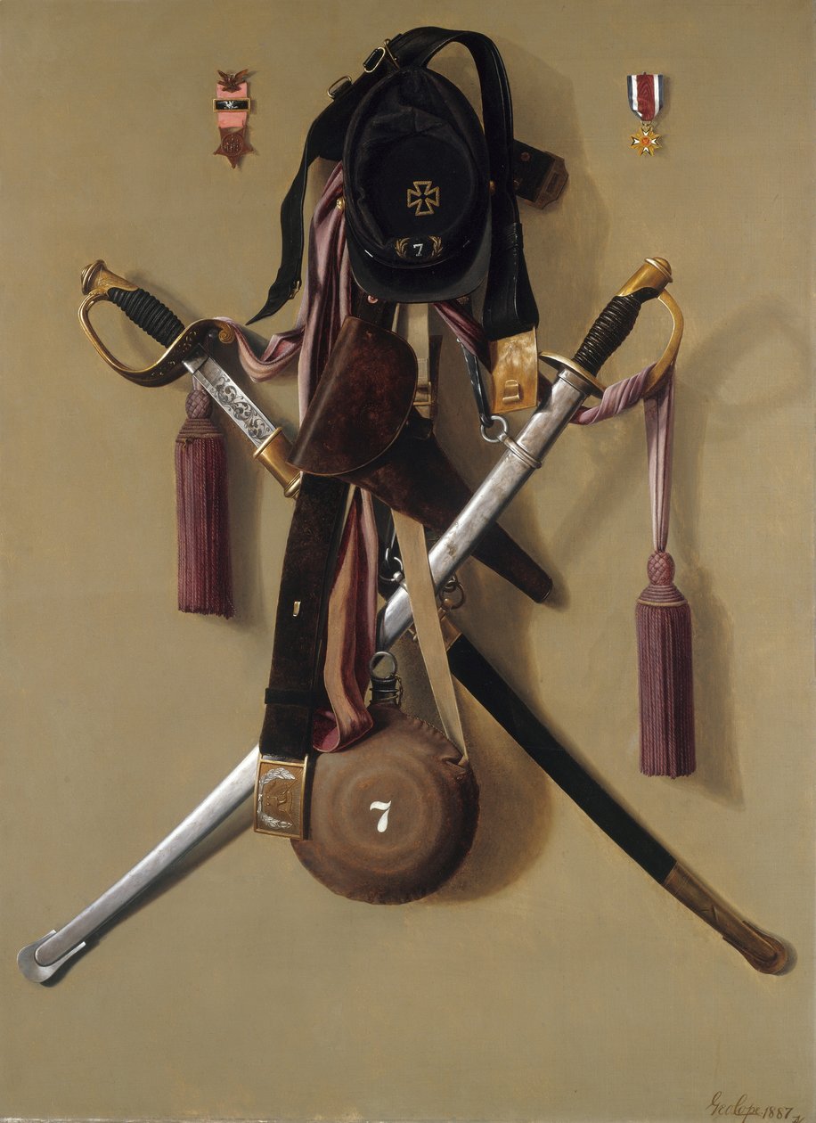 Burgeroorlog regalia van majoor Levi Gheen McCauley door George Cope