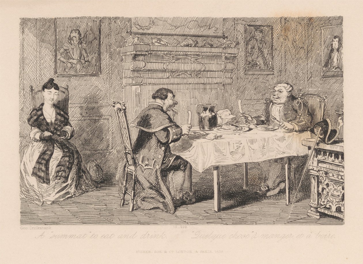 Iets om te eten en te drinken door George Cruikshank
